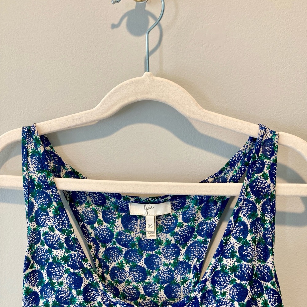 Joie Blue and Green Sleeveless Tank Top